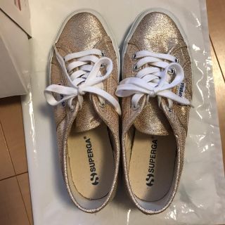 スペルガ(SUPERGA)の【極美品】スペルガ スニーカー（シャンパンゴールド）サイズ36(スニーカー)