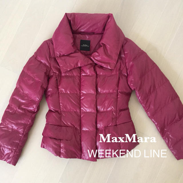 Max Mara(マックスマーラ)の♡MaxMara♡マックスマーラ ダウンジャケット 40 マゼンダピンク レディースのジャケット/アウター(ダウンジャケット)の商品写真