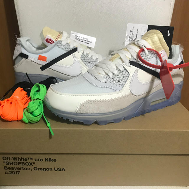 NIKE(ナイキ)のNIKE OFF WHITE THE 10 AIR MAX 90 25cm メンズの靴/シューズ(スニーカー)の商品写真