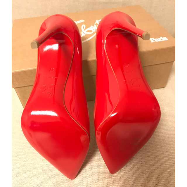 Christian Louboutin - クリスチャンルブタン パンプス 赤 37 Christian Louboutin - クリスチャンルブタン パンプス 赤 37
