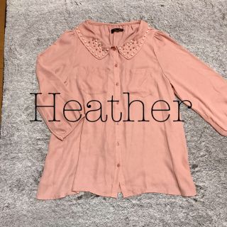 ヘザー(heather)のHeather❁パール ビジュー ブラウス(シャツ/ブラウス(長袖/七分))