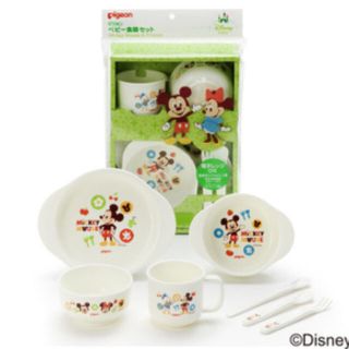 ディズニー(Disney)の新品未使用♡ピジョン離乳食ディズニー食器(離乳食器セット)