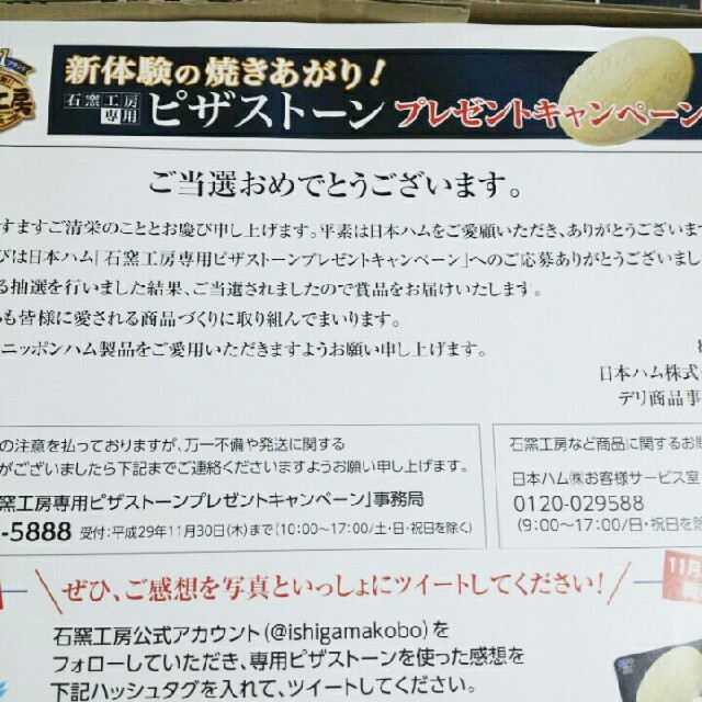 日本ハム(ニホンハム)の非売品※ﾋﾟｻﾞｽﾄｰﾝ　レア インテリア/住まい/日用品のキッチン/食器(調理道具/製菓道具)の商品写真