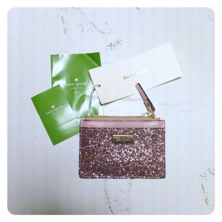 ケイトスペードニューヨーク(kate spade new york)の【ひとみ様専用】katespade グリッターカードケース(名刺入れ/定期入れ)