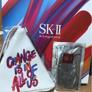 エスケーツー(SK-II)のSKⅡ クリスマスコフレポーチ  フェイシャルトリートメントマスク  新品(パック/フェイスマスク)