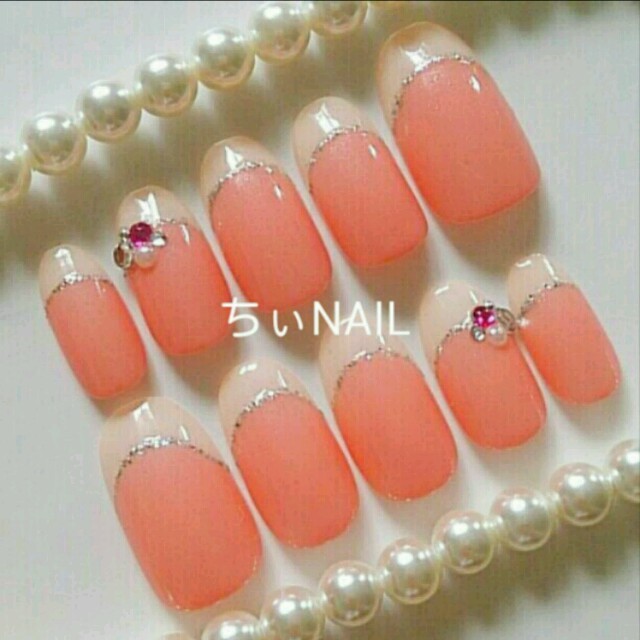 シンプル可愛いフレンチネイルの通販 By ちぃ S Nail Shop ラクマ