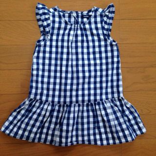 ベビーギャップ(babyGAP)の美品☆80cmギンガムチェックワンピース(その他)