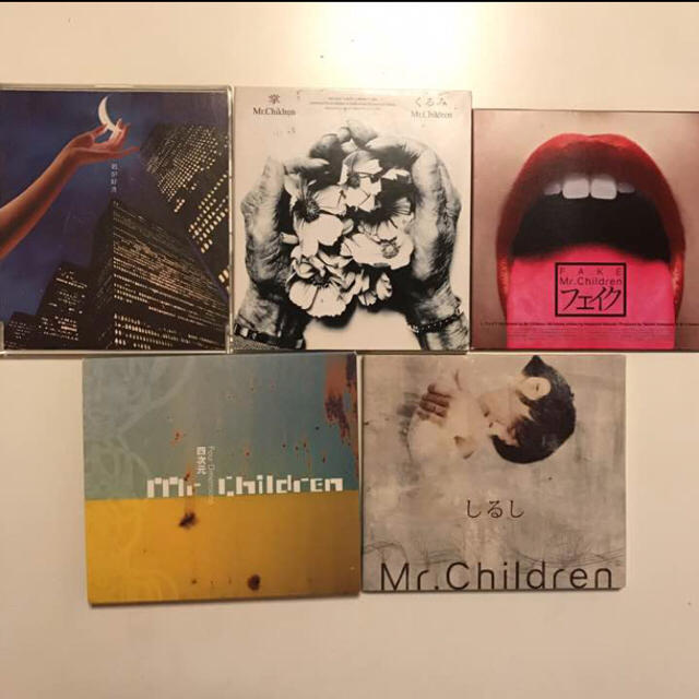値下げ！ミスチル Mr.Children シングルCD5枚セット エンタメ/ホビーのCD(ポップス/ロック(邦楽))の商品写真