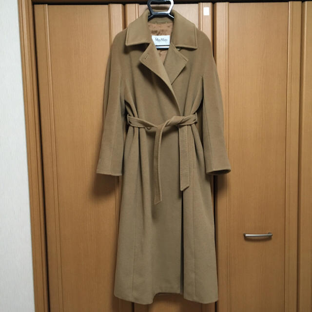 ☆美品☆ Max Mara 白タグ キャメルウール ロングコート マニュエラ