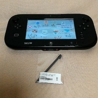 ウィーユー(Wii U)のNintendo　wiiu　ゲームパッド　黒　正常動作を確認済み(家庭用ゲーム機本体)