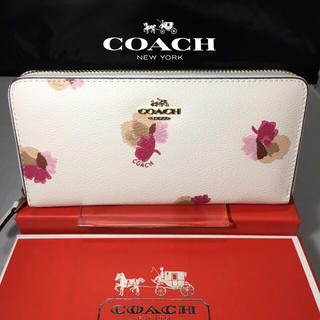 コーチ(COACH)の箱付きセール❣️新品コーチ長財布F53794ホワイト ラウンドファスナー(財布)