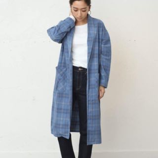 アズールバイマウジー(AZUL by moussy)の【新品未使用】アズールバイマウジー ロングガウン コート コーデュロイ(ロングコート)