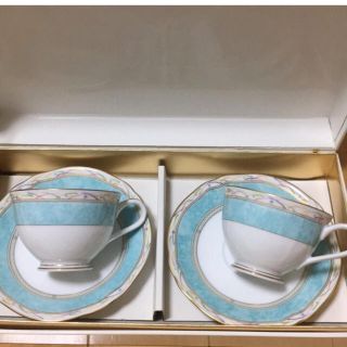 ノリタケ(Noritake)のNoritake ハナレイクカップ＆ソーサー 2客セット(グラス/カップ)