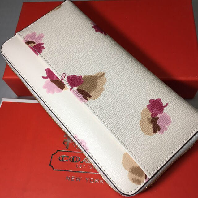 COACH(コーチ)の箱付きセール❣️新品コーチ長財布F53794ホワイト ラウンドファスナー レディースのファッション小物(財布)の商品写真