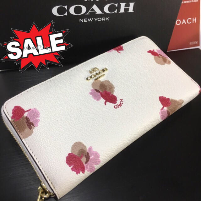 COACH(コーチ)の箱付きセール❣️新品コーチ長財布F53794ホワイト ラウンドファスナー レディースのファッション小物(財布)の商品写真
