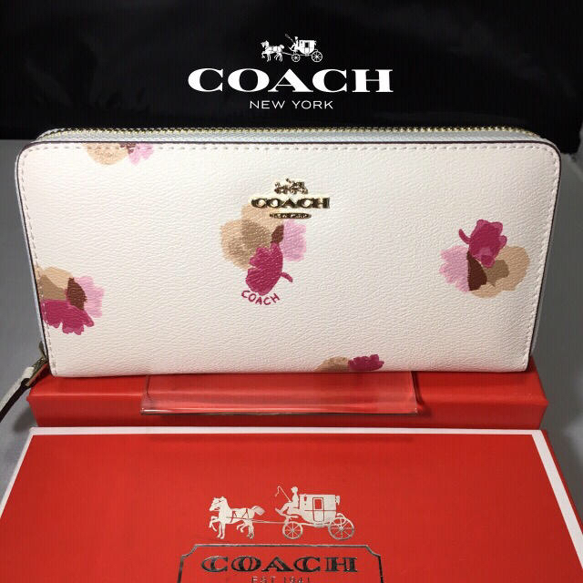 COACH(コーチ)の箱付きセール❣️新品コーチ長財布F53794ホワイト ラウンドファスナー レディースのファッション小物(財布)の商品写真