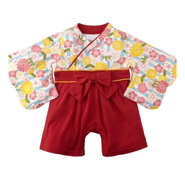 ニッセン(ニッセン)の袴風カバーオール キッズ/ベビー/マタニティのキッズ服男の子用(90cm~)(和服/着物)の商品写真