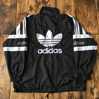 adidas - 90's adidas ビッグロゴ ナイロンジャケットの通販 by LEO ...