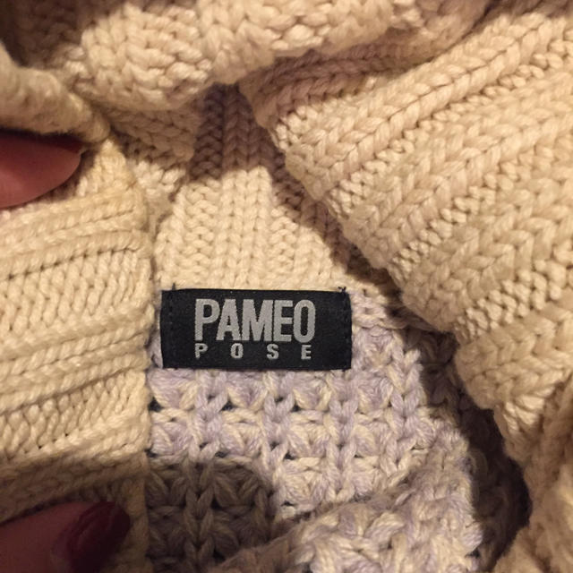 PAMEO POSE(パメオポーズ)のPAMEO POSEファードッキングニット レディースのトップス(ニット/セーター)の商品写真