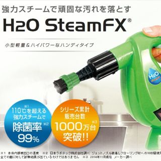 美品　H2O Steam FX ハンディスチーマー　グリーン(その他)