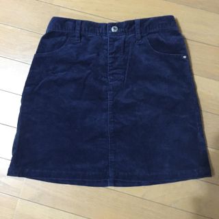 ユニクロ(UNIQLO)の140★ユニクロ★コーデュロイスカート★ネイビー(スカート)