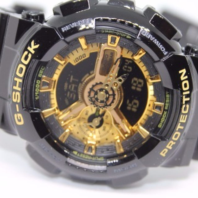 【新品】CASIO G-SHOCK海外モデル ブラック＆ゴールド腕時計