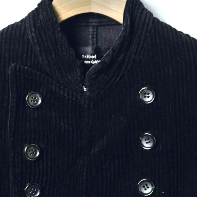 COMME des GARCONS(コムデギャルソン)のtricot comme des garçons ブラックダブルジャケット レディースのジャケット/アウター(テーラードジャケット)の商品写真