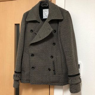 シャリーフ(SHAREEF)の¥61560 SHAREEF ヘリンボーンメルトンPコート(ピーコート)