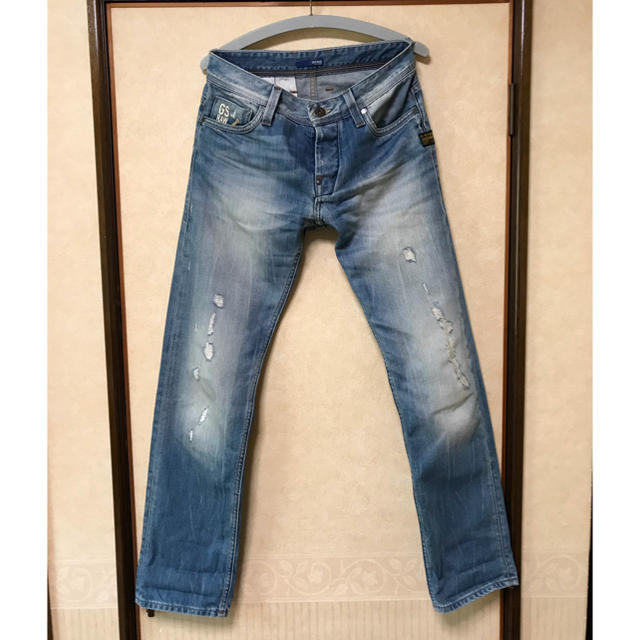 G-STAR RAW(ジースター)の◆G-STAR RAW DENIM 28インチ ダメージジーンズ メンズのパンツ(デニム/ジーンズ)の商品写真