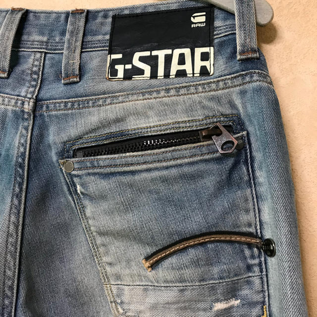 G-STAR RAW(ジースター)の◆G-STAR RAW DENIM 28インチ ダメージジーンズ メンズのパンツ(デニム/ジーンズ)の商品写真