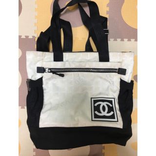 シャネル(CHANEL)の【CHANEL】ニュートラベルライン リュック トートバッグ 2way 白 黒 (リュック/バックパック)