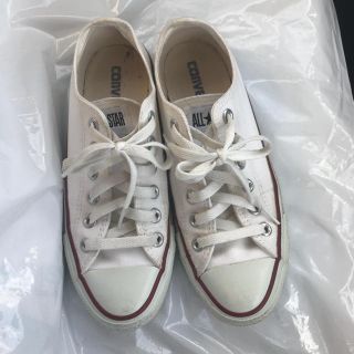 コンバース(CONVERSE)のコンバース ローカット スニーカー（白）23.5cm(スニーカー)