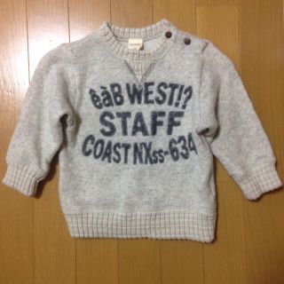 エーアーベー(e.a.B)のeab あったかニット ライトグレー美品 80(ニット/セーター)