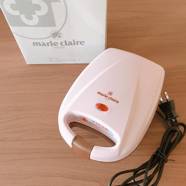 Marie Claire(マリクレール)のマリクレール♡ホットサンドメーカーS MC-711 ピンク スマホ/家電/カメラの調理家電(サンドメーカー)の商品写真