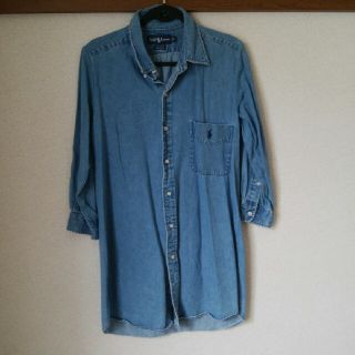 ラルフローレン(Ralph Lauren)のラルフローレン　リメイクシャツワンピース　デニム　USED(ひざ丈ワンピース)