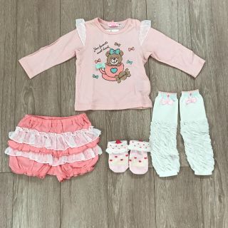 ベベ(BeBe)の新品タグ&ギフトボックス付き‼︎キスドロップ 4点セット(Ｔシャツ)