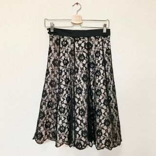 エイチアンドエム(H&M)の★12月10日まで ゆみ様専用★黒レースのスカート DIVIDED by H&M(ひざ丈スカート)