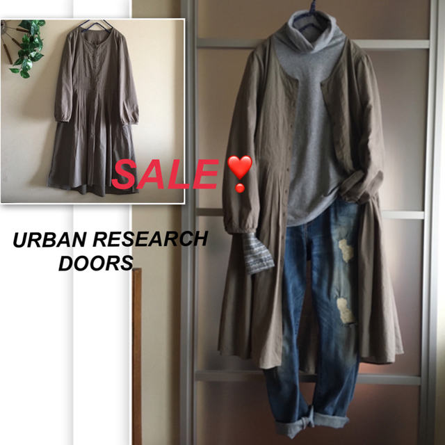 URBAN RESEARCH DOORS(アーバンリサーチドアーズ)のさぼ様専用❣️ドアーズ✨シャツワンピ レディースのワンピース(ロングワンピース/マキシワンピース)の商品写真