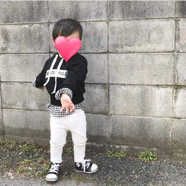 MARKEY'S(マーキーズ)の90♡パーカー 着画有り キッズ/ベビー/マタニティのキッズ服男の子用(90cm~)(Tシャツ/カットソー)の商品写真