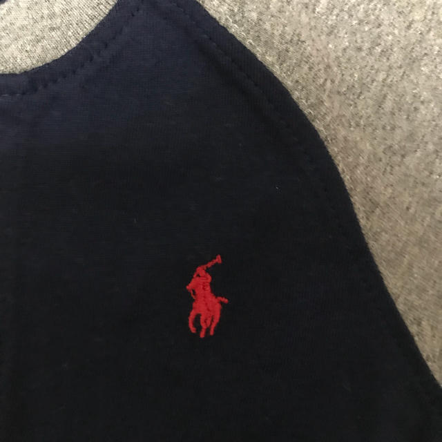 Ralph Lauren(ラルフローレン)のラルフローレン   ベビー キッズ  ラグランTシャツ  ロンT 長袖 ボタン キッズ/ベビー/マタニティのベビー服(~85cm)(Ｔシャツ)の商品写真