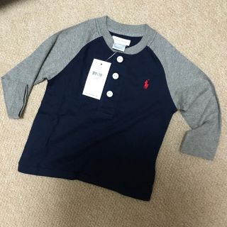 ラルフローレン(Ralph Lauren)のラルフローレン   ベビー キッズ  ラグランTシャツ  ロンT 長袖 ボタン(Ｔシャツ)