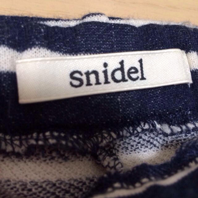 SNIDEL(スナイデル)のsnidel♡ボーダーキュロットスカート レディースのパンツ(キュロット)の商品写真