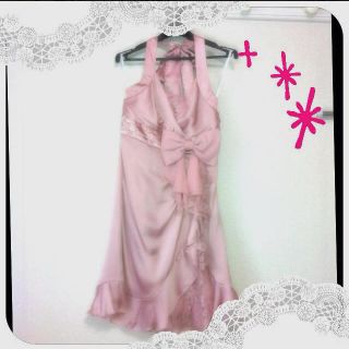 ホルターリボン🎀ピンクドレス(その他ドレス)