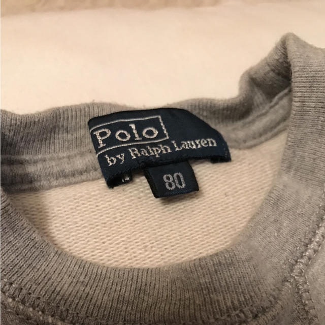 Ralph Lauren(ラルフローレン)のラルフローレン トレーナー グレー 80 キッズ/ベビー/マタニティのベビー服(~85cm)(トレーナー)の商品写真