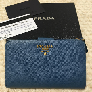 プラダ(PRADA)のプラダ 財布 二つ折り 美品(財布)