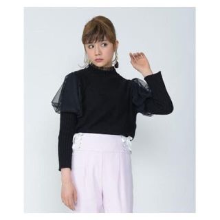 ハニーサロンバイフォピッシュ(honey salon by foppish)のハニーサロン ﾊﾟﾌｽﾘｰﾌﾞﾊｲﾈｯｸﾆｯﾄ 新品 タグ付(ニット/セーター)