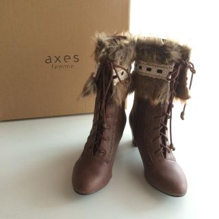 アクシーズファム(axes femme)の定価7128円 ２wayレースアップブーツ新品・未使用 (ブーツ)