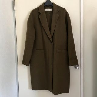 ザラ(ZARA)のZARA ドロップショルダーコート カーキ(チェスターコート)