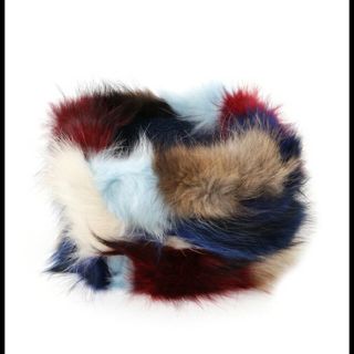 スライ(SLY)のCOLOR BLOCK FUR SNOOD(スヌード)