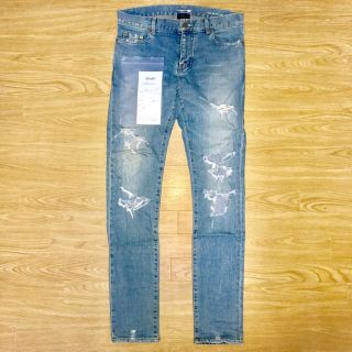 サンローラン(Saint Laurent)の値下げ☆ 希少☆ SAINT LAURENT PARIS クラッシュ  デニム(デニム/ジーンズ)